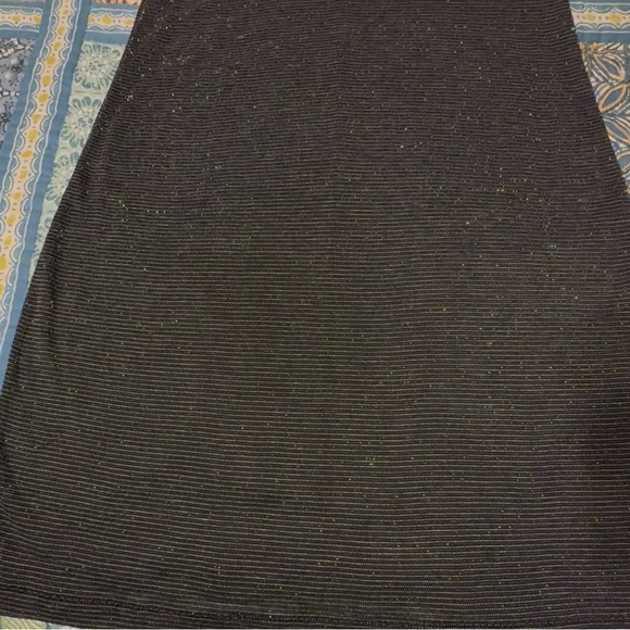 Rag & Bone Shimmer mini tank dress, sz sm, blk with silver, gently used. - Picture 2 of 9